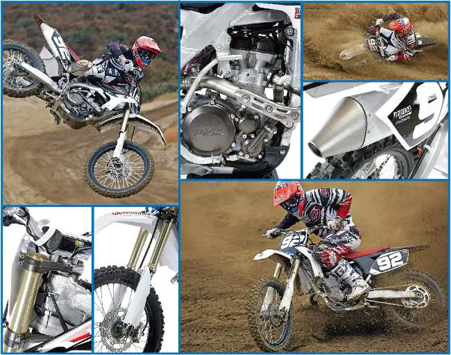 2011 YAMAHA  YZ250Fモトクロステスト：SPRITZEN-PUFFERを使用した最後の250のXNUMXストロークモトクロスバイク-Motocross  Action Magazine